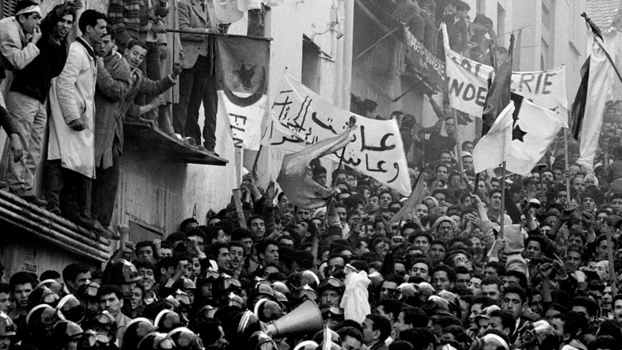 A People on the March backdrop