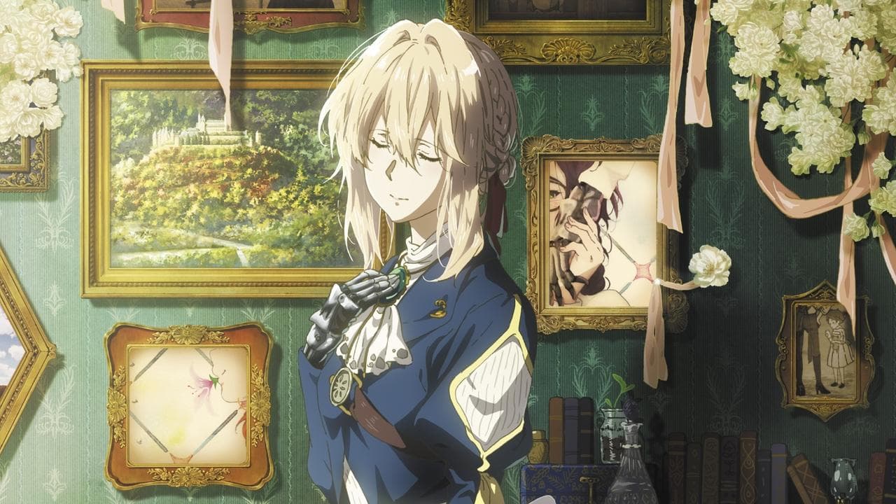 Violet Evergarden: Eternity and the Auto Memory Doll backdrop