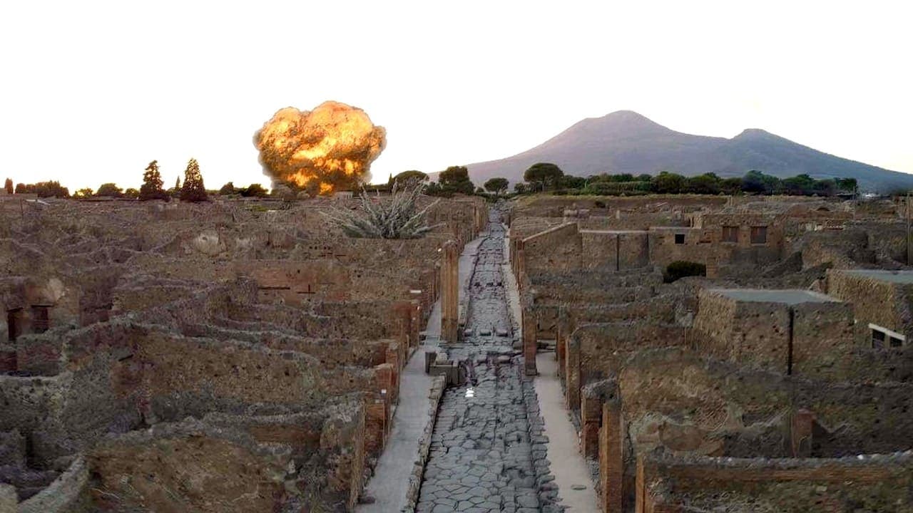 Bombing Pompeii backdrop