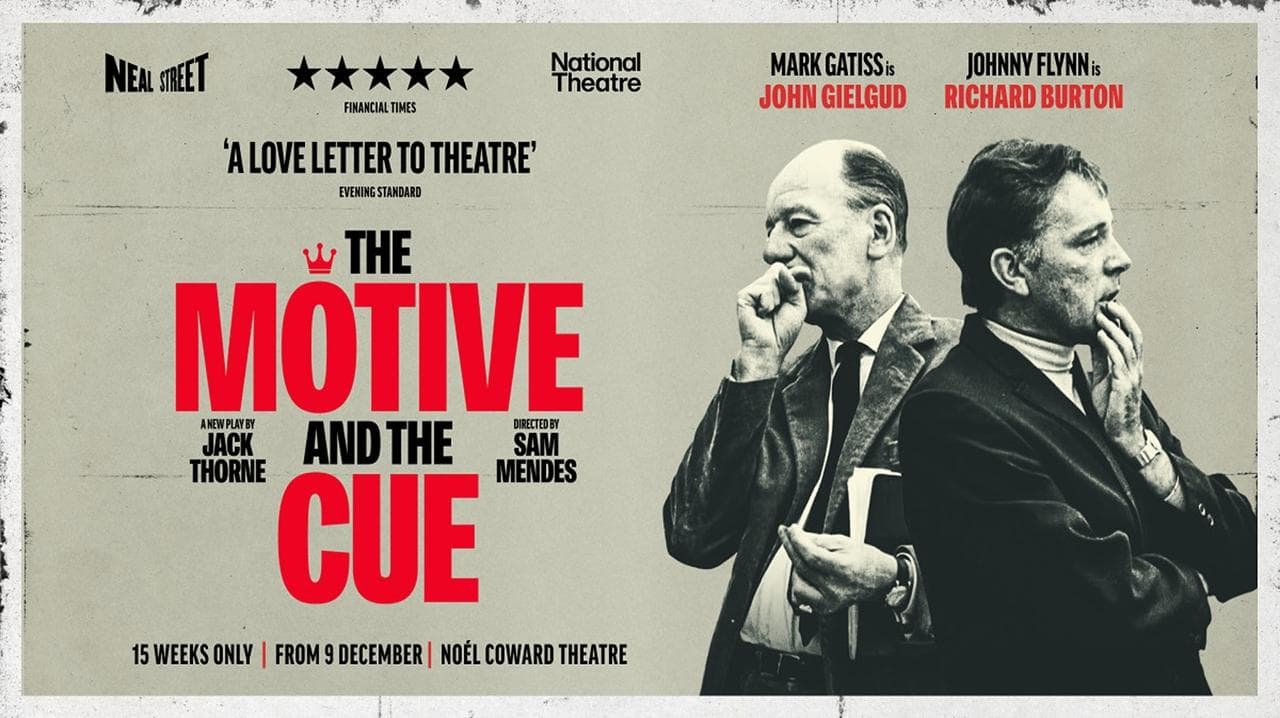 National Theatre Live: The Motive and the Cue backdrop