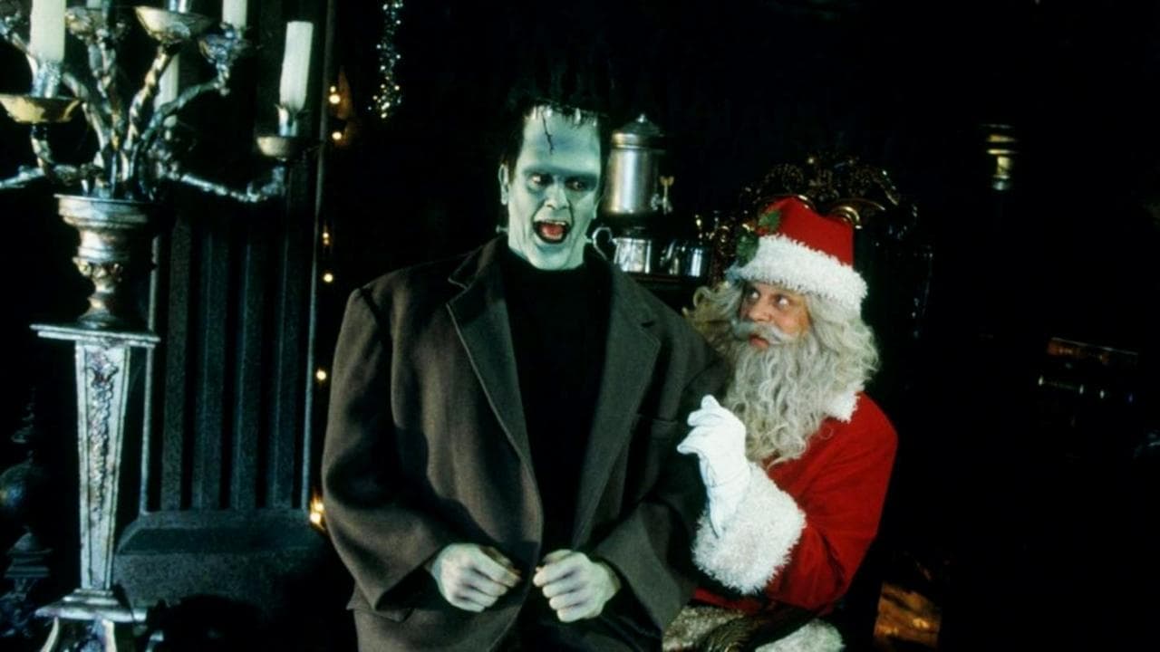 The Munsters' Scary Little Christmas backdrop