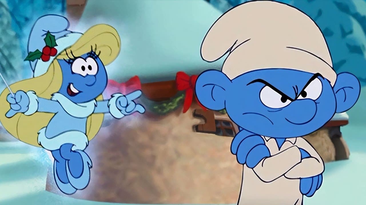 The Smurfs: A Christmas Carol backdrop