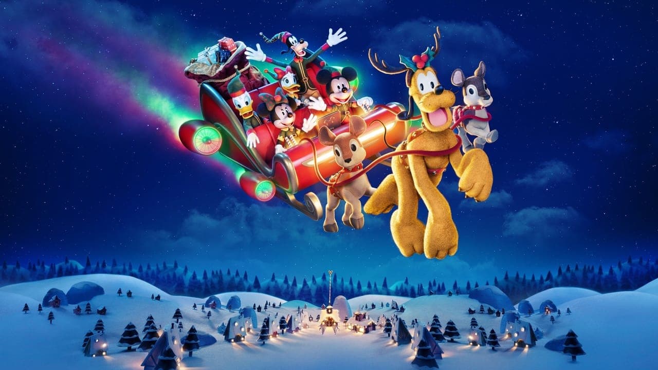 Mickey Saves Christmas backdrop