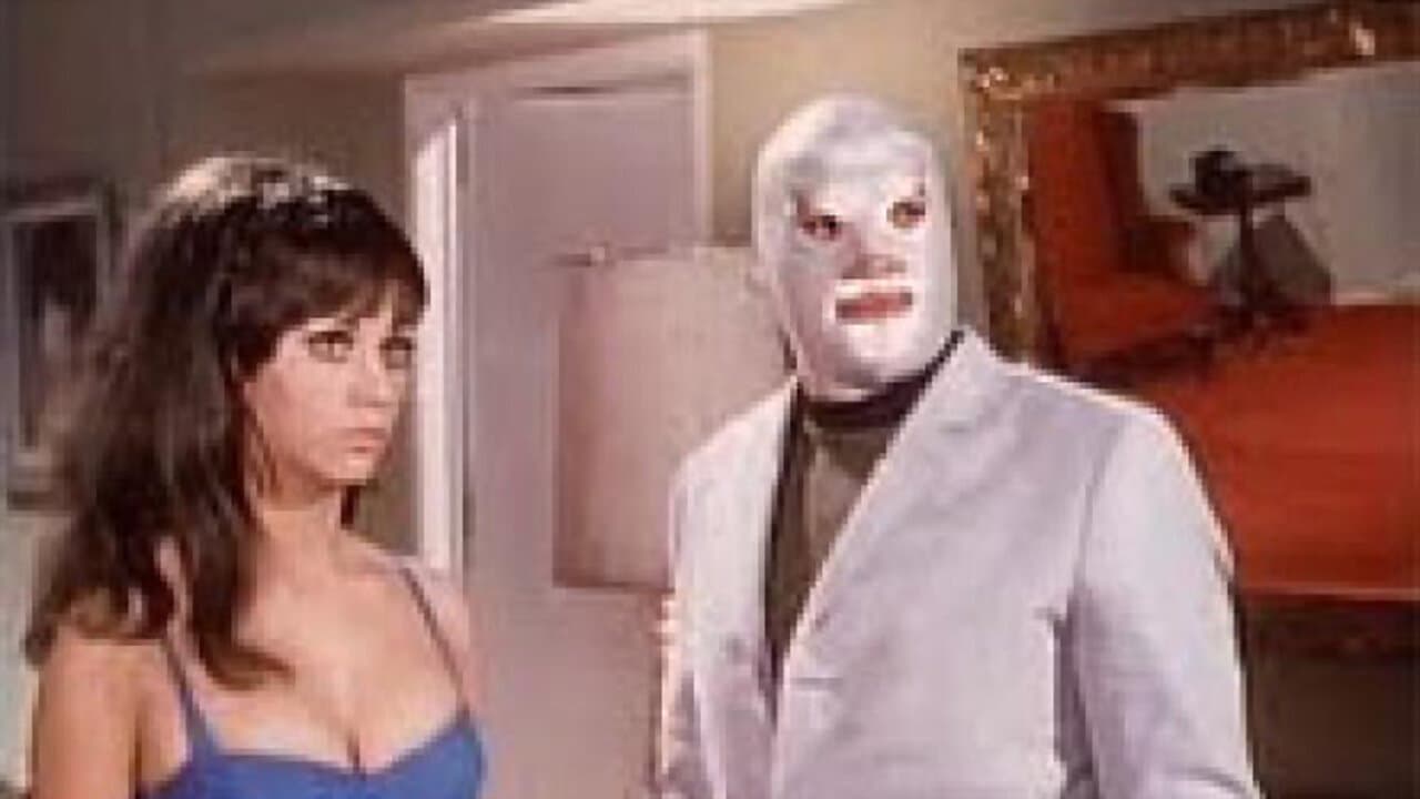 Santo vs. Blue Demon in Atlantis backdrop