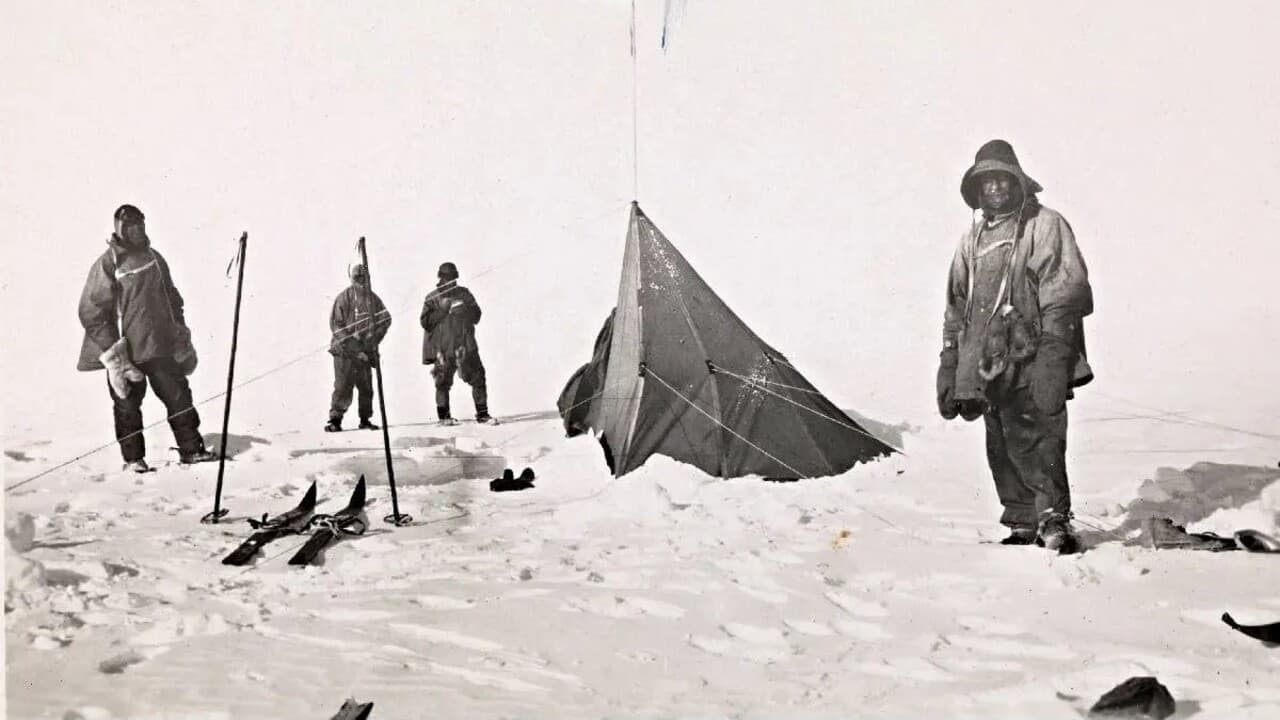 Roald Amundsen's South Pole Expedition backdrop