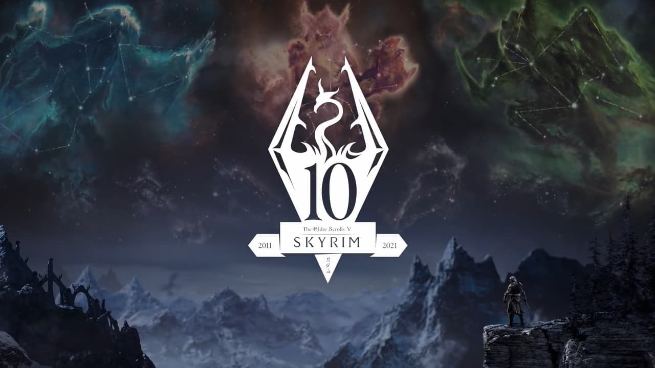 Skyrim 10th Anniversary Concert backdrop