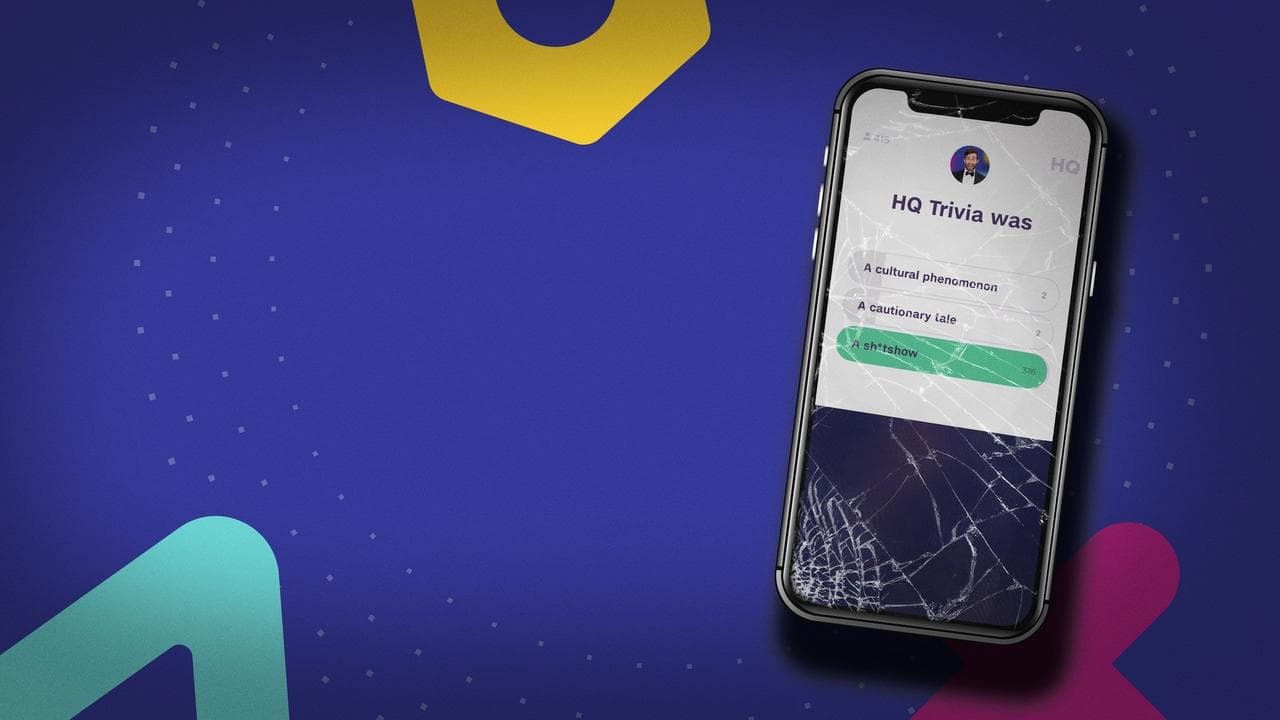 Glitch: The Rise & Fall of HQ Trivia backdrop