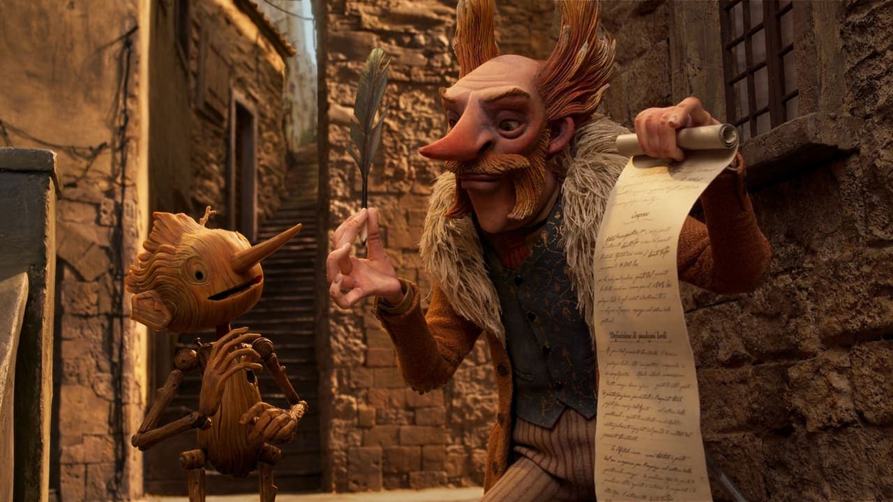 Guillermo del Toro's Pinocchio backdrop