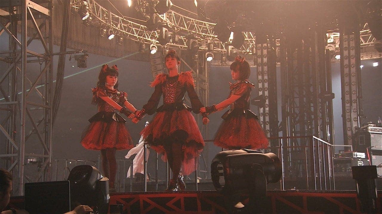 BABYMETAL Live at Tokyo Dome - WORLD TOUR 2016 - LEGEND - METAL RESISTANCE - Black Night backdrop