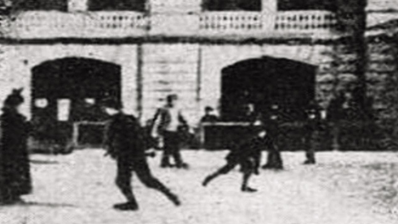 Skating-rink in the Royal Baths backdrop