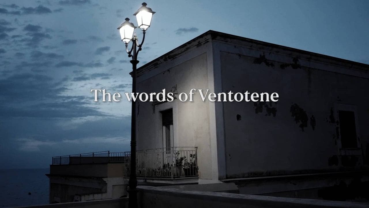 The words of Ventotene backdrop