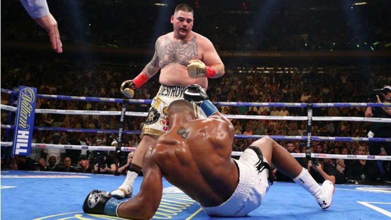 One Night: Joshua vs. Ruiz backdrop