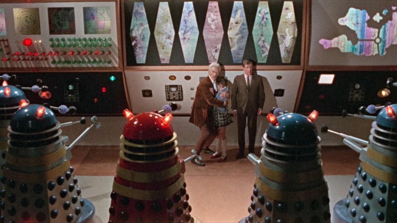 Dr. Who and the Daleks backdrop