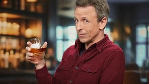 The Day Drinking with Seth Meyers New Year's Special backdrop