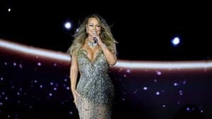 Mariah Carey at the BBC backdrop