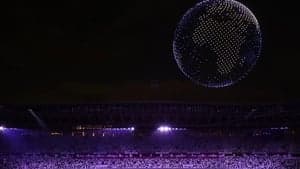 Tokyo 2020 Olympic Opening Ceremony: United by Emotion backdrop