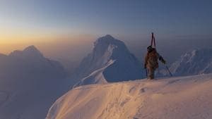 SKI backdrop