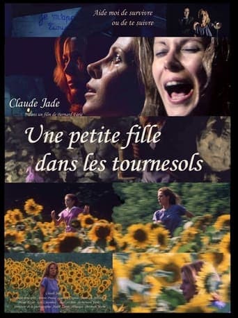 Une petite fille dans les tournesols Poster