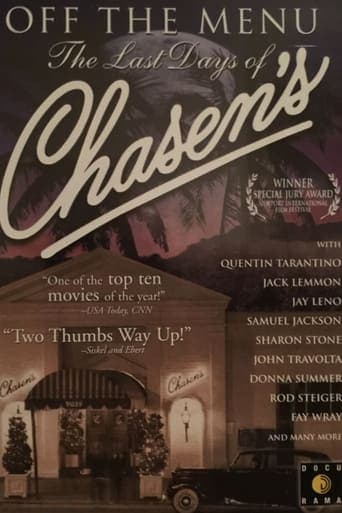 Off the Menu: The Last Days of Chasen's Poster