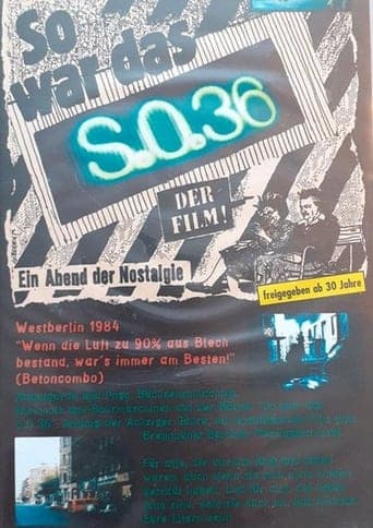 Such Was the S.O. 36 Poster