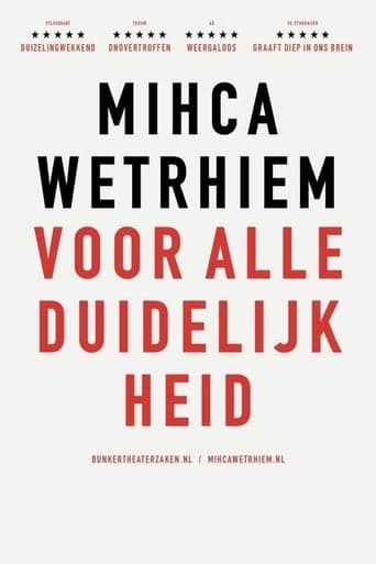 Micha Wertheim: Voor Alle Duidelijkheid Poster