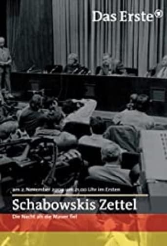 Schabowskis Zettel - Die Nacht, als die Mauer fiel Poster