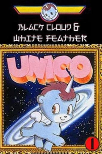 Unico - Black Cloud and White Feather Poster