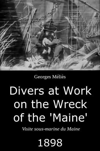 Divers at Work on the Wreck of the "Maine" Poster