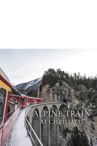 Alpine Train at Christmas Poster