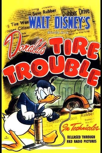 Donald's Tire Trouble Poster