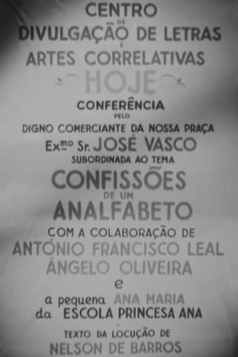 Confissões de um Analfabeto Poster