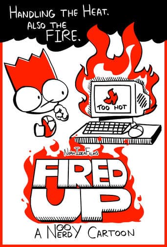 Fired Up: A Nerdy Cartoon Poster