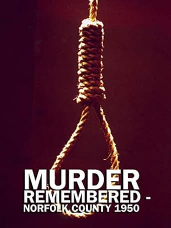 Murder Remembered - Norfolk County 1950. Poster