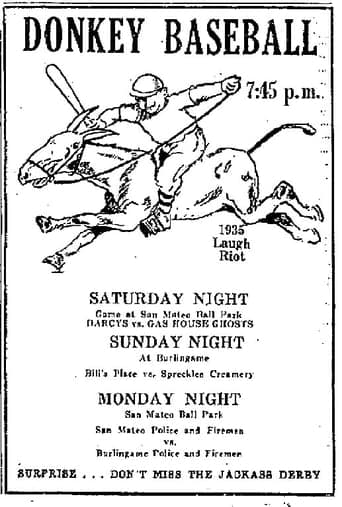 Donkey Baseball Poster