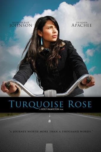 Turquoise Rose Poster